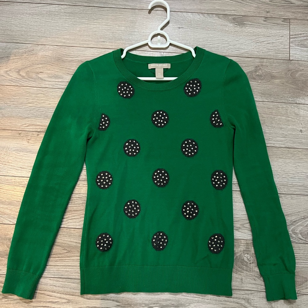 Banana Republic XS sweater with diamonte detail